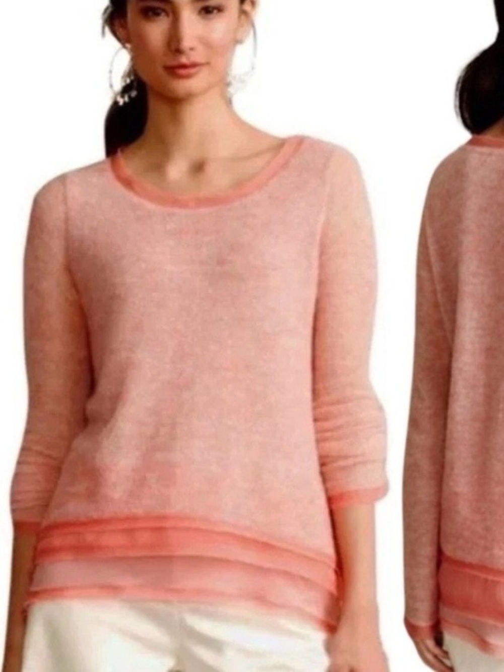 KNITTED & KNOTTED Anthropologie Irina Layered Alpaca Blend Top S